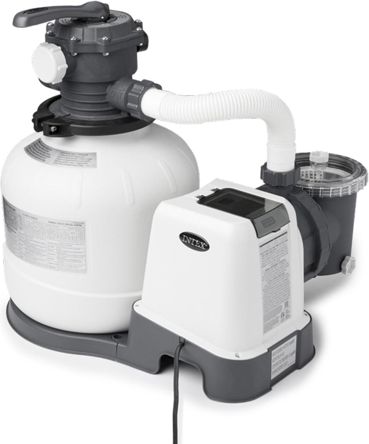 Alt view image 6 of 18 - Intex 26647EG 2800 GPH Above Ground Pool Sand Filter Pump with Automatic Timer