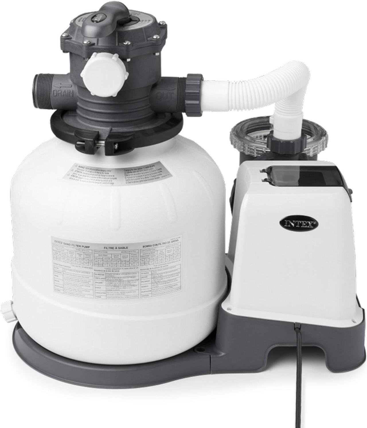 Alt view image 8 of 18 - Intex 26647EG 2800 GPH Above Ground Pool Sand Filter Pump with Automatic Timer