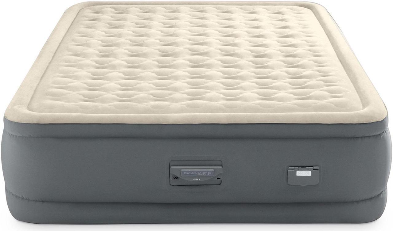 Alt view image 2 of 5 - Intex PremAire II Fiber-Tech Air Mattress with Built-In Pump, Queen