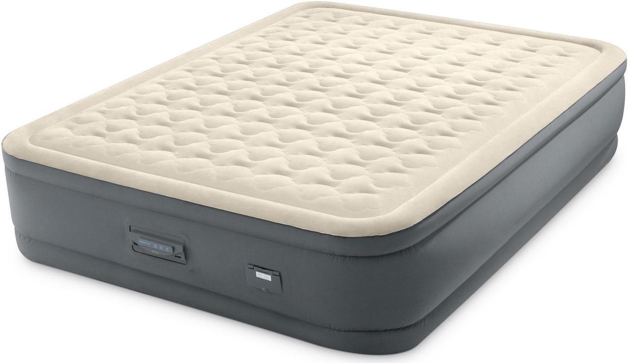Alt view image 3 of 5 - Intex PremAire II Fiber-Tech Air Mattress with Built-In Pump, Queen