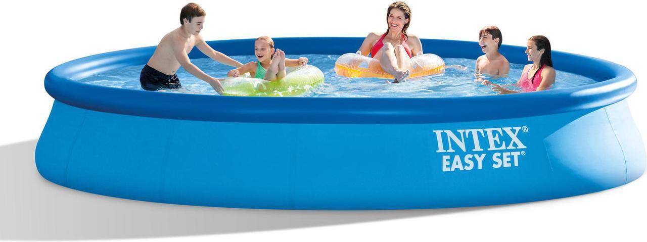 Alt view image 11 of 12 - Intex Easy Set 15ft x 33in Inflatable Kid Family Swimming Pool with Filter Pump
