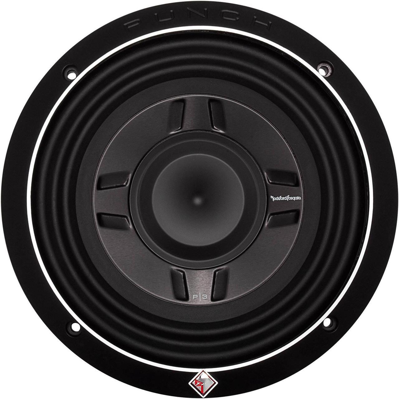 Rockford Fosgate PS3 8" 300W Car Audio Shallow Mount 2 Ohm DVC Subwoofer P3SD2-8