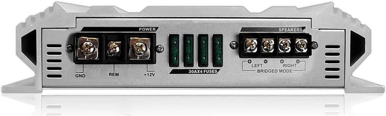 Alt view image 3 of 5 - Lanzar Vibe 6000 Watt 2 Channel Bridgeable Full Car Stereo Mosfet Amplifier