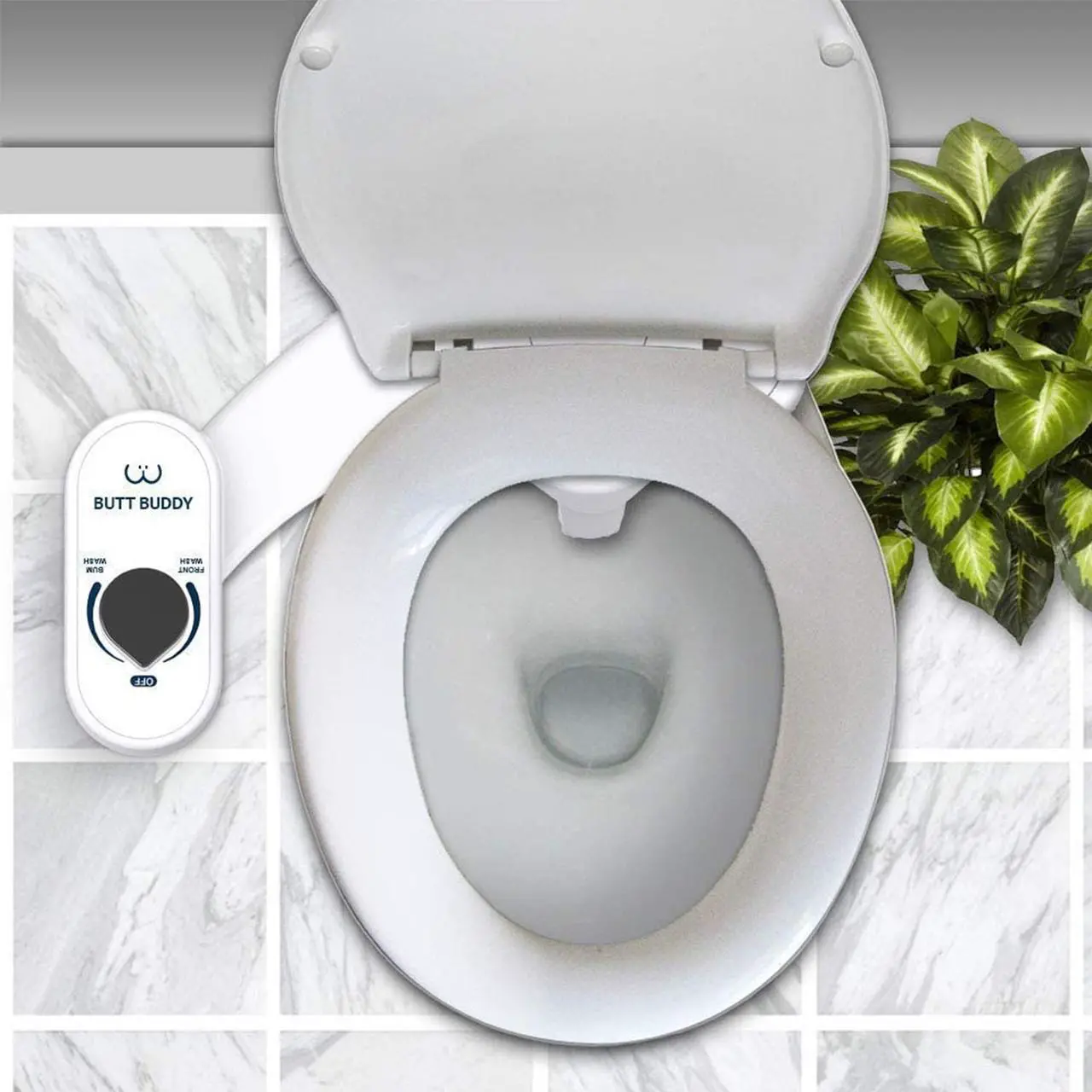 Alt view image 6 of 7 - BUTT BUDDY Duo Bidet Toilet Seat Attachment with Front Cleaning & Rear Bum Wash