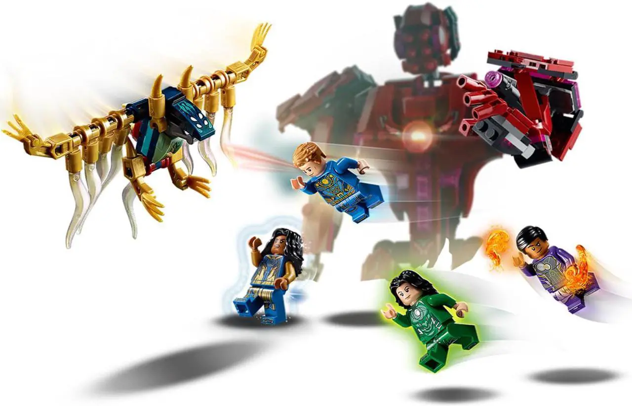 Alt view image 9 of 20 - LEGO 76155 Marvel The Eternals In Arishems Shadow 493 Piece Build Set, Age 7+