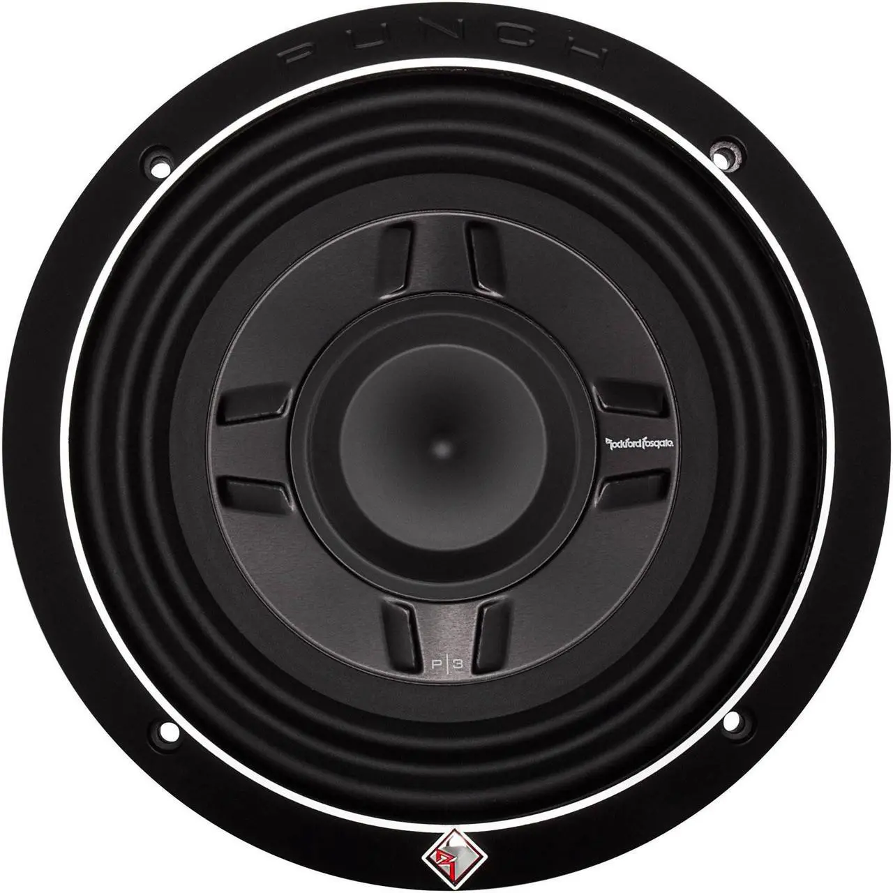 Main image of Rockford Fosgate PS3 8" 300W Car Audio Shallow Mount 4 Ohm DVC Subwoofer P3SD4-8