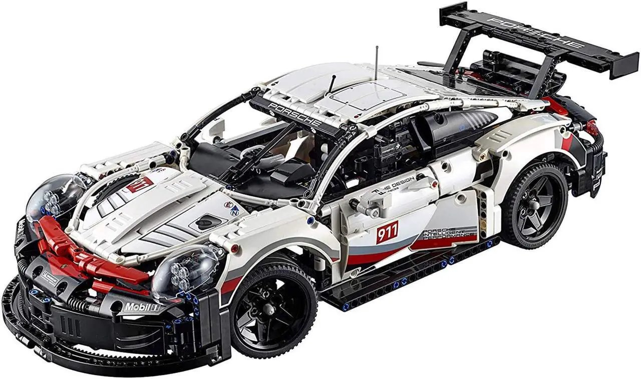 Alt view image 11 of 15 - LEGO Technic Porsche 911 RSR 42096 Building Kit , New 2019 (1580 Piece)