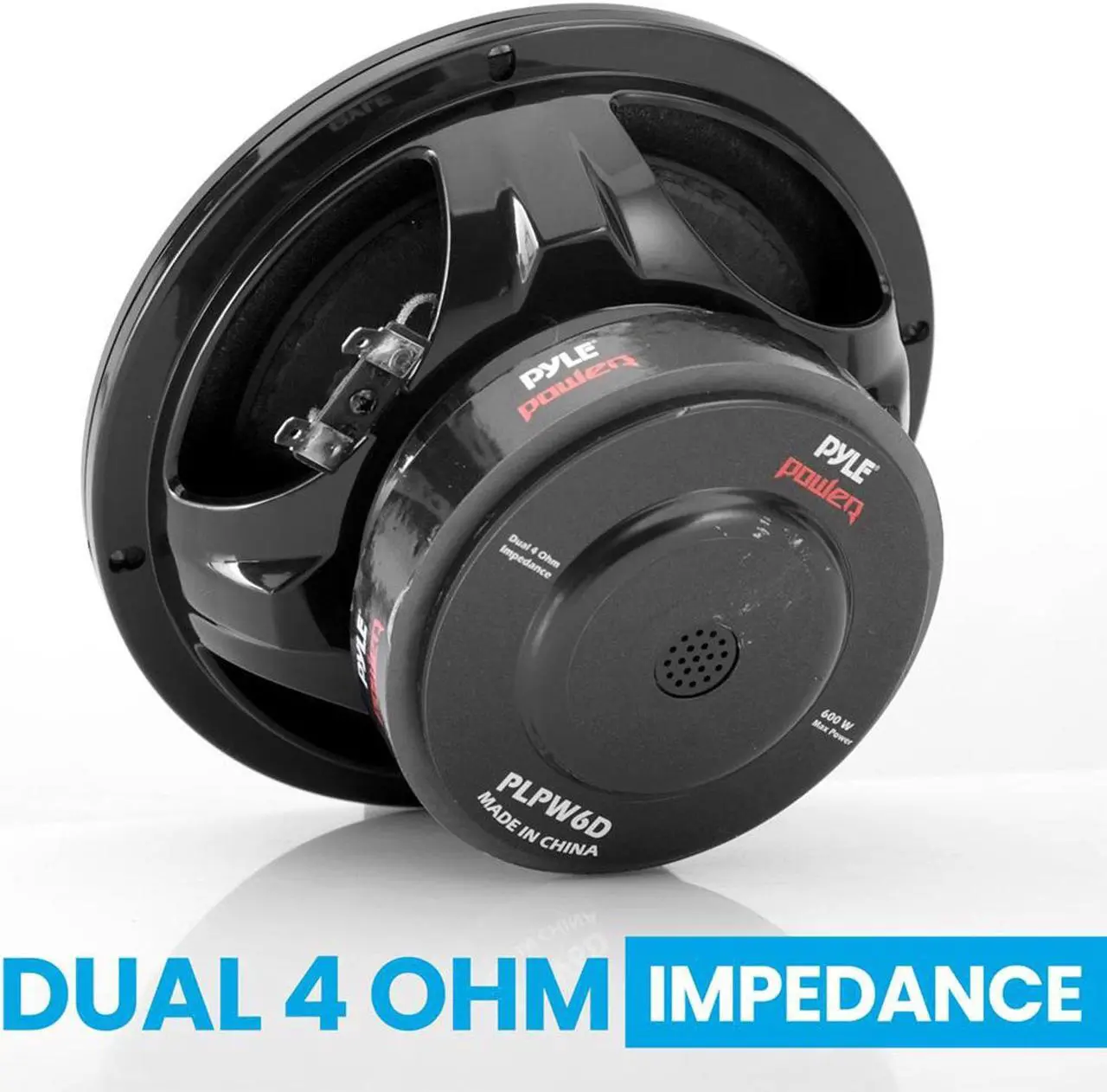 Alt view image 2 of 11 - Pyle PLPW6D Power Series Dual-Voice-Coil 4ohm Subwoofer (6.5, 600 Watts)