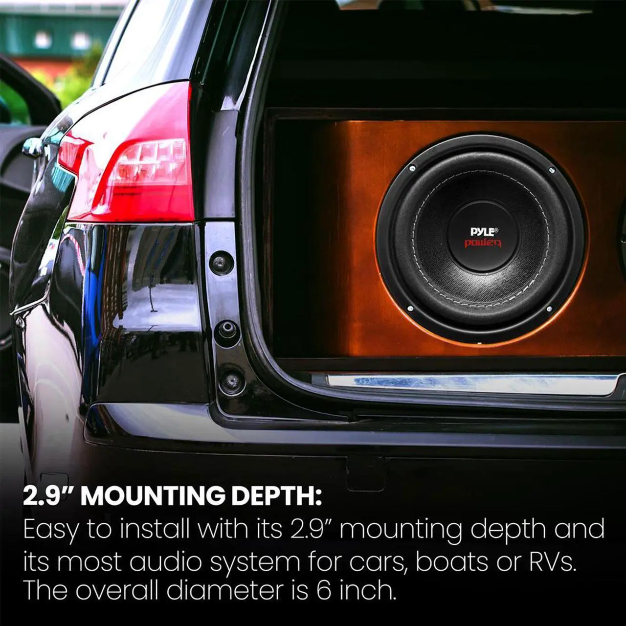 Alt view image 4 of 11 - Pyle PLPW6D Power Series Dual-Voice-Coil 4ohm Subwoofer (6.5, 600 Watts)