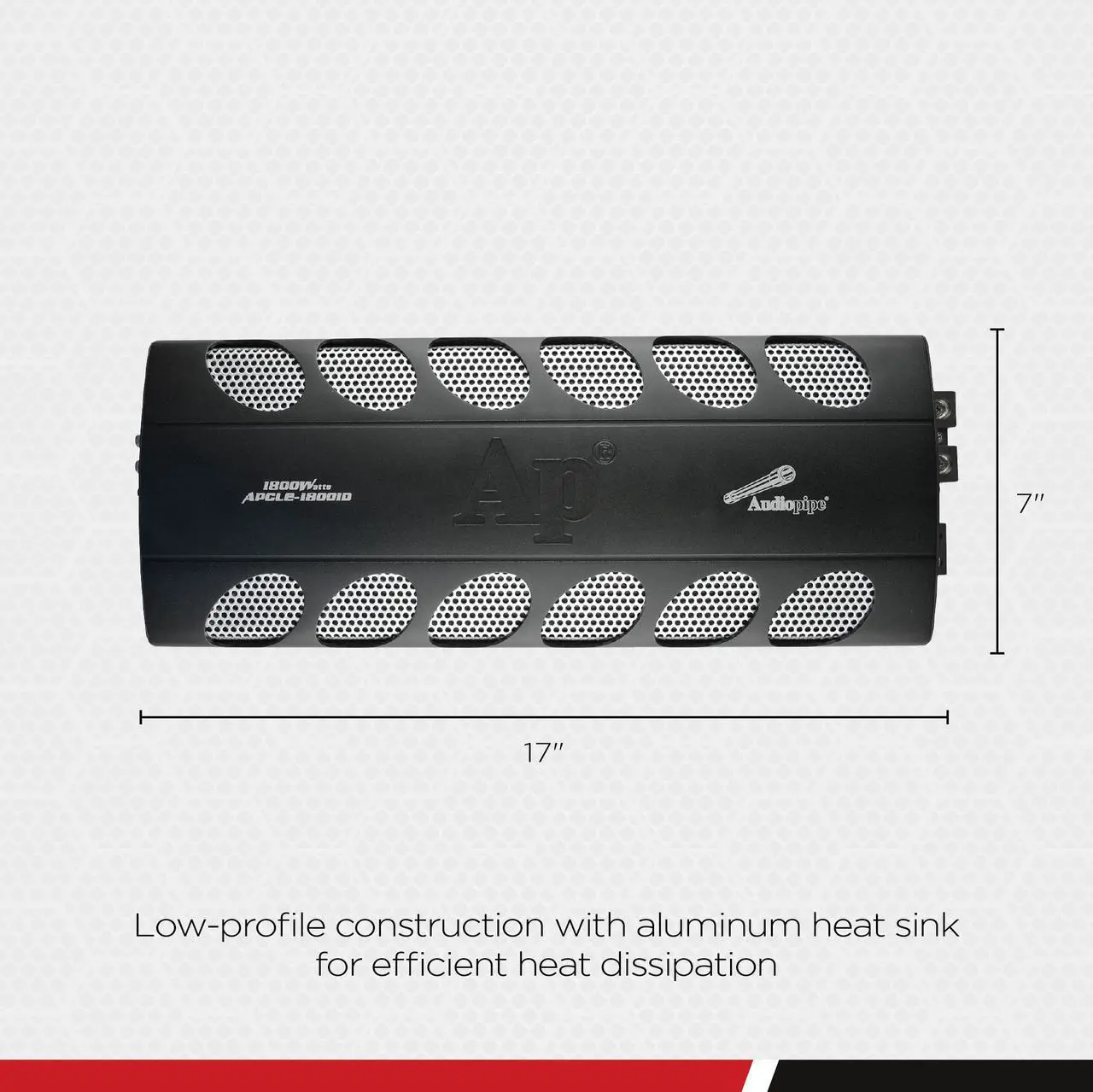 Alt view image 3 of 11 - Audiopipe APCLE-18001D Class D 1800 Watt Monoblock Car Stereo Amplifier, Black