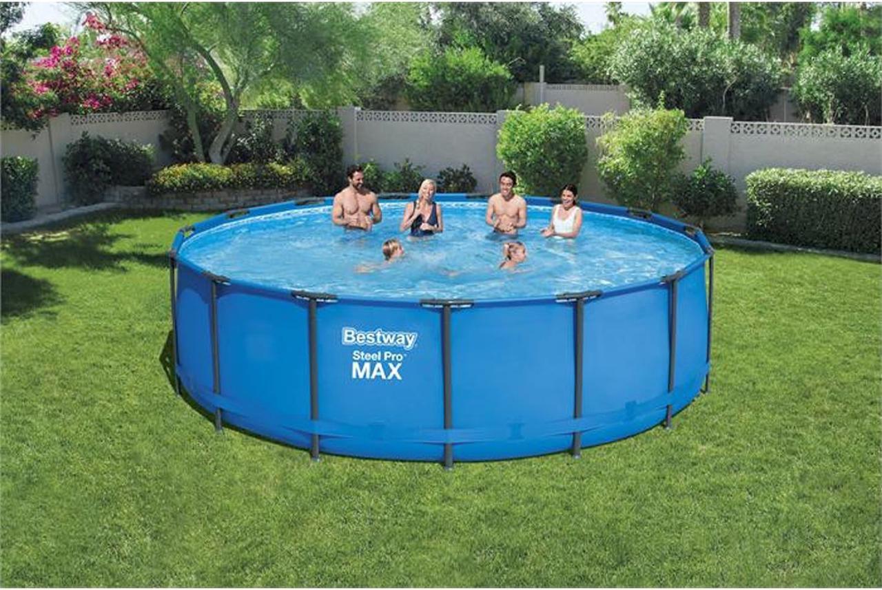 Alt view image 5 of 12 - Intex Easy Set 15ft x 33in Inflatable Kid Family Swimming Pool with Filter Pump
