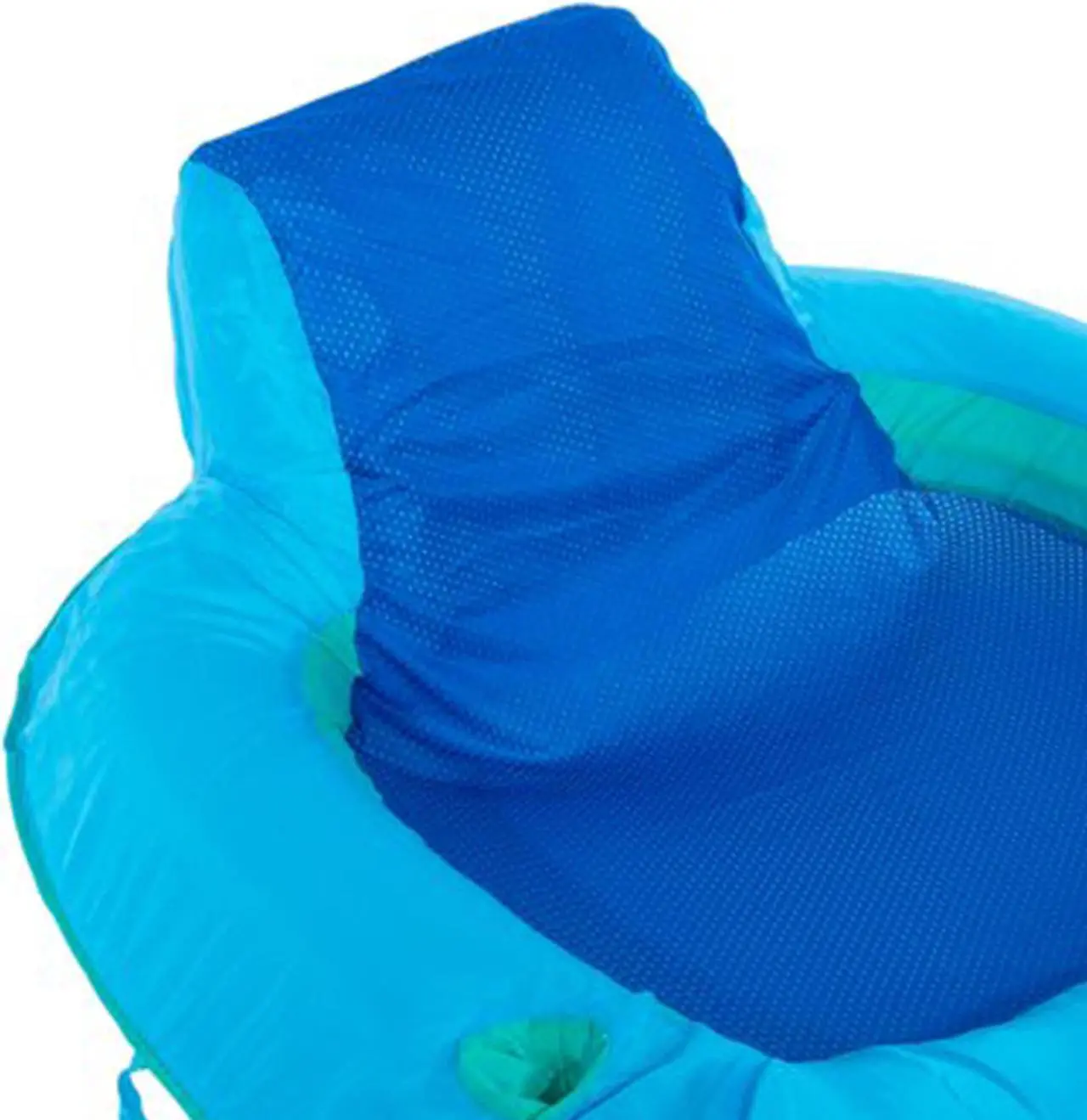 Alt view image 2 of 14 - SwimWays Spring Float SunSeat Water Pool Summertime Relaxation Lounge Seat, Blue