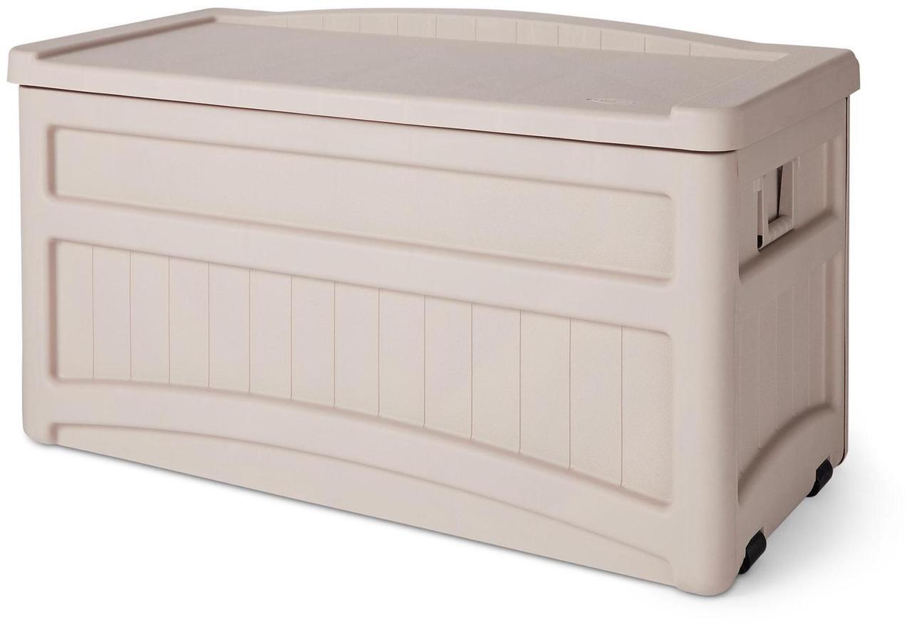 Alt view image 15 of 20 - Suncast Corporation DB7500 73 Gallon Taupe Deck Box