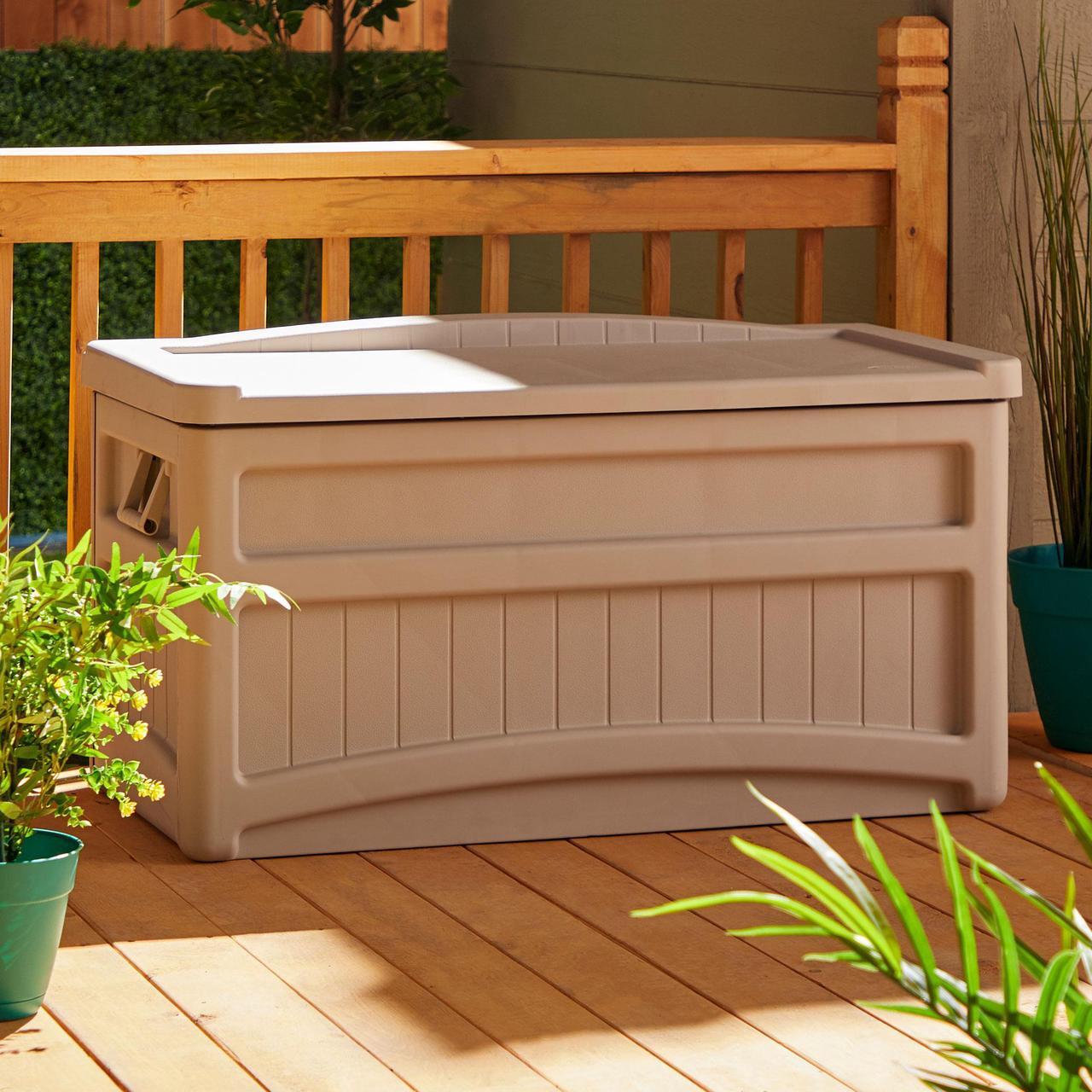 Alt view image 19 of 20 - Suncast Corporation DB7500 73 Gallon Taupe Deck Box