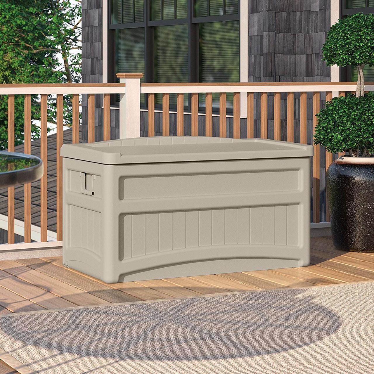 Alt view image 20 of 20 - Suncast Corporation DB7500 73 Gallon Taupe Deck Box