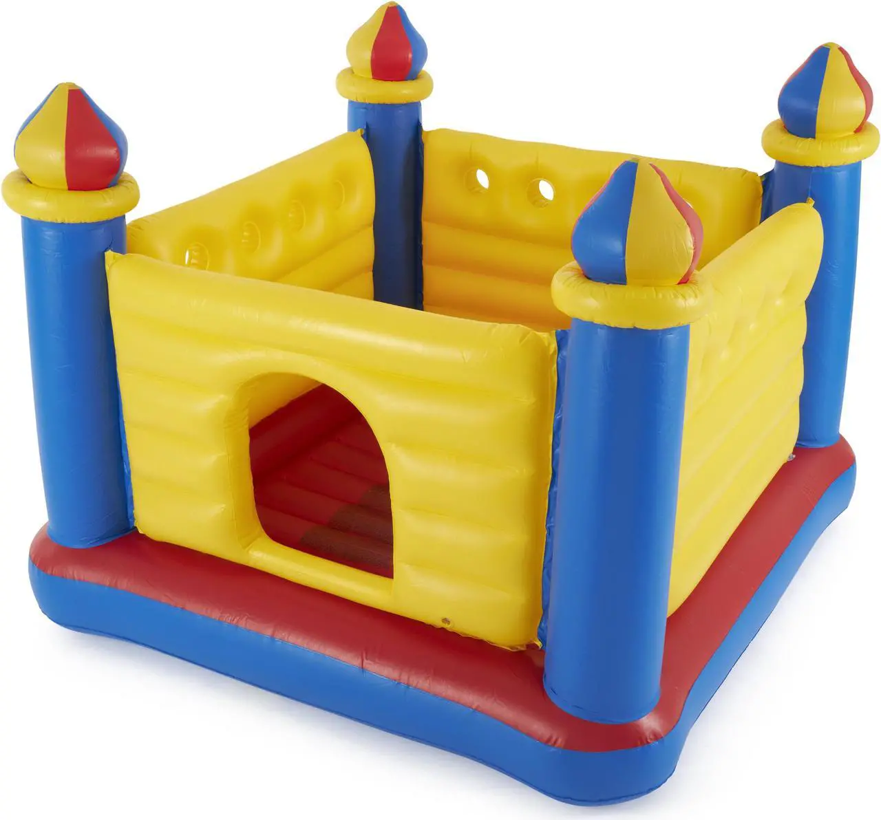 Alt view image 9 of 15 - Intex Inflatable Colorful Jump-O-Lene Castle Bounce House, for 2 Kids Ages 3-6