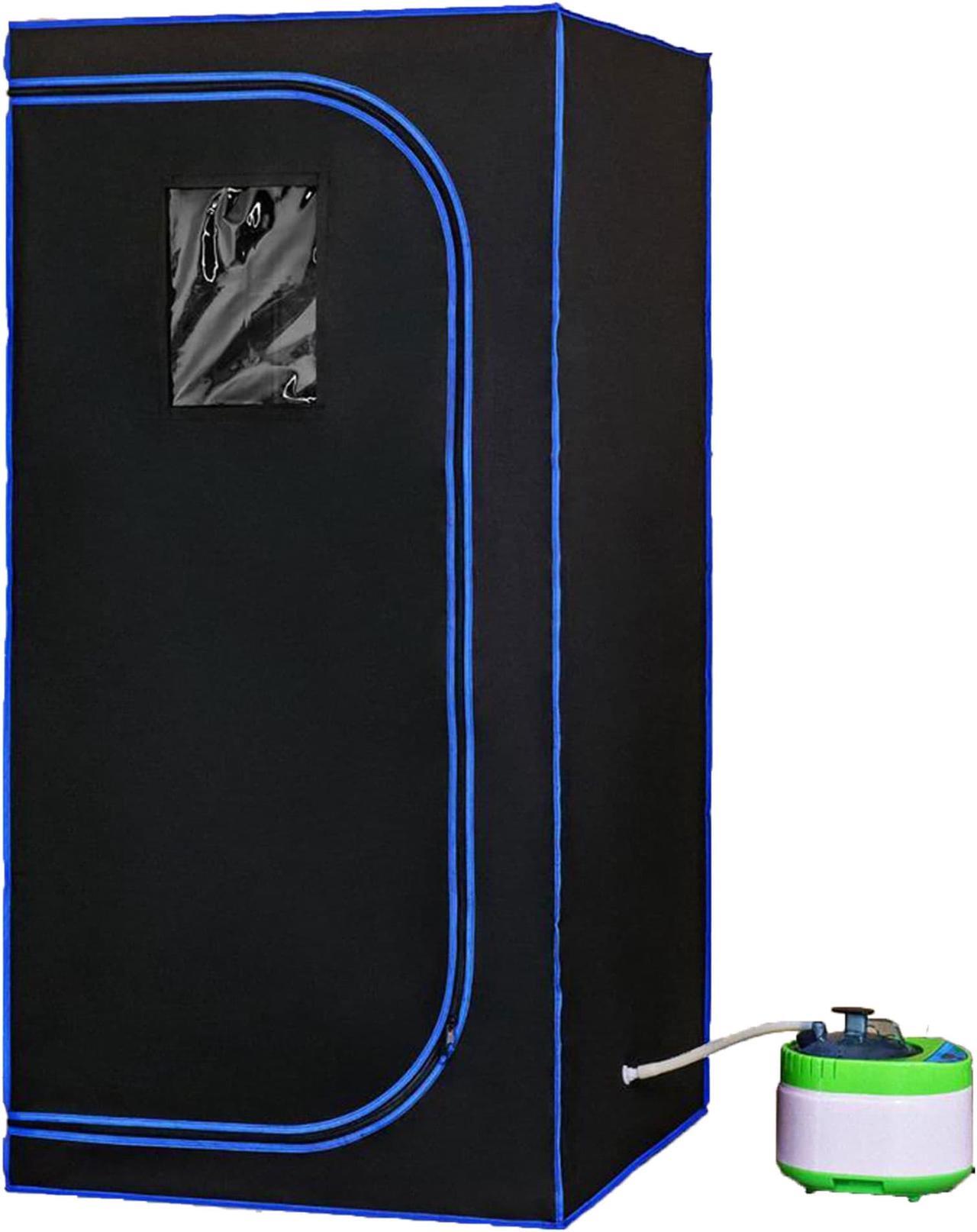 Main image of SereneLife Portable Full Size Personal Home Spa Steam Sauna with Remote, Black