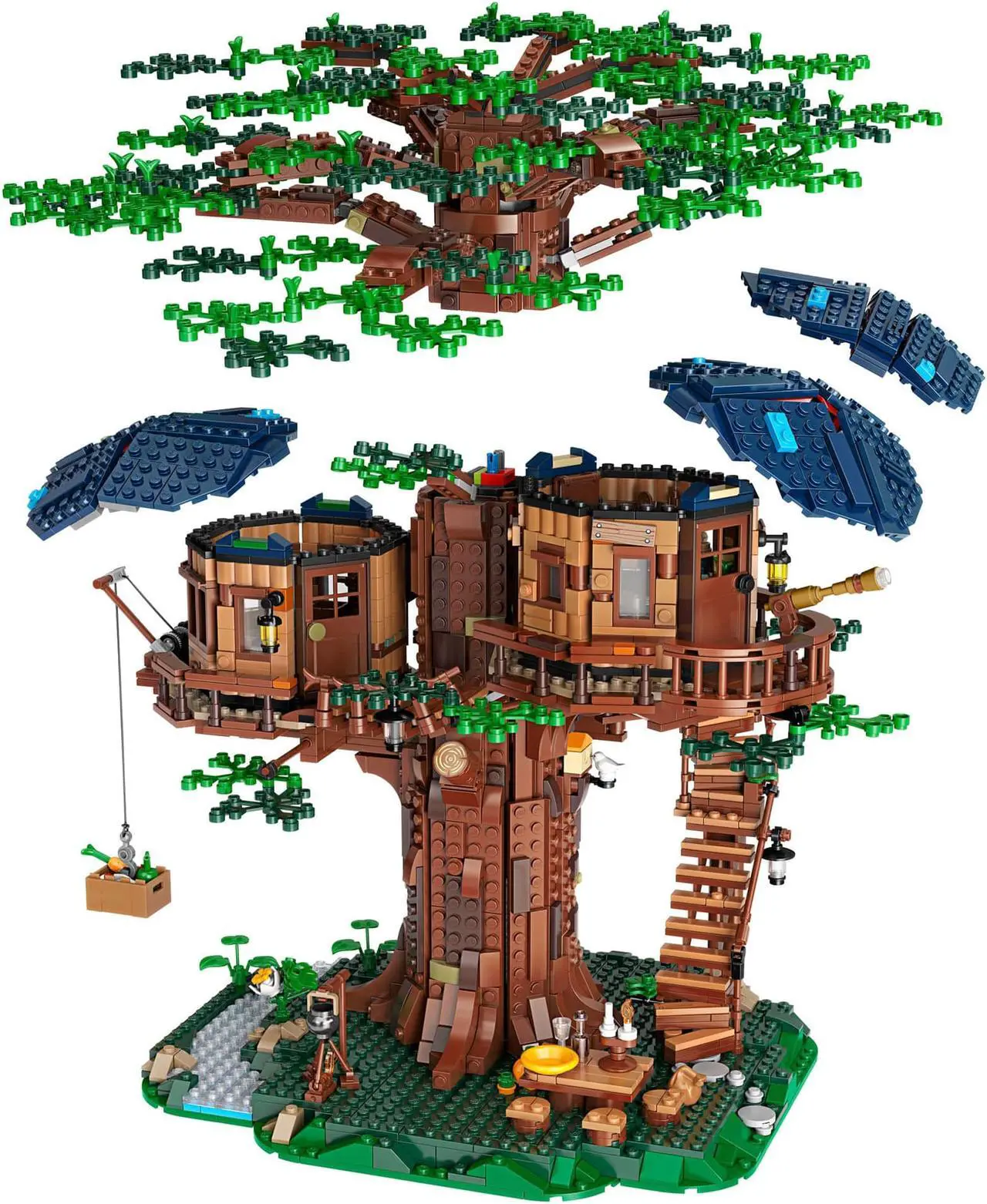 Alt view image 4 of 7 - LEGO Ideas 21318 Tree House 3036 Piece Block Building Set with 4 Minifigures