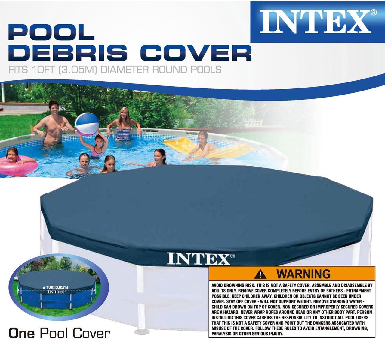 Alt view image 10 of 10 - Intex 10 Foot Round Pool Cover