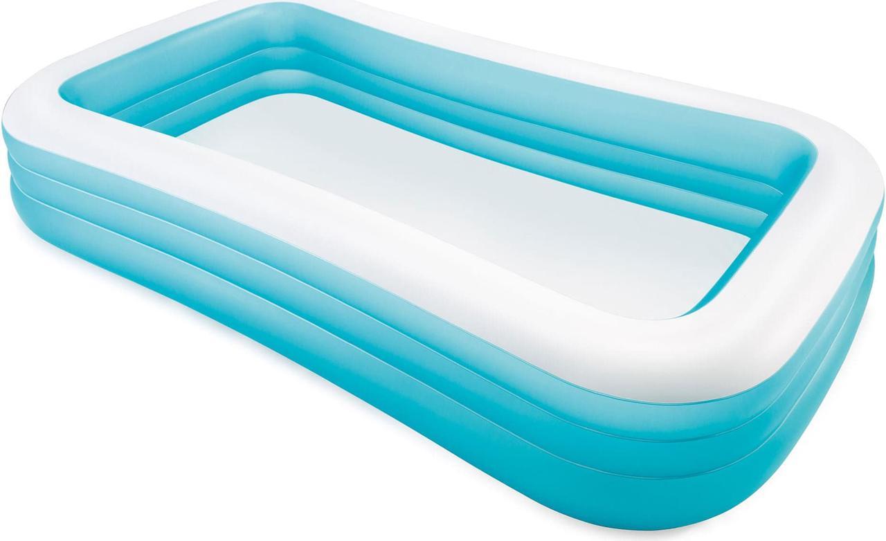 Intex Swim Center Family Backyard Inflatable Kiddie Swimming Pool, Color Varies