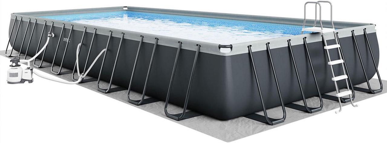 Alt view image 8 of 14 - Intex 32' x 16' x 52" Ultra XTR Rectangular Outdoor Swimming Pool Set with Pump