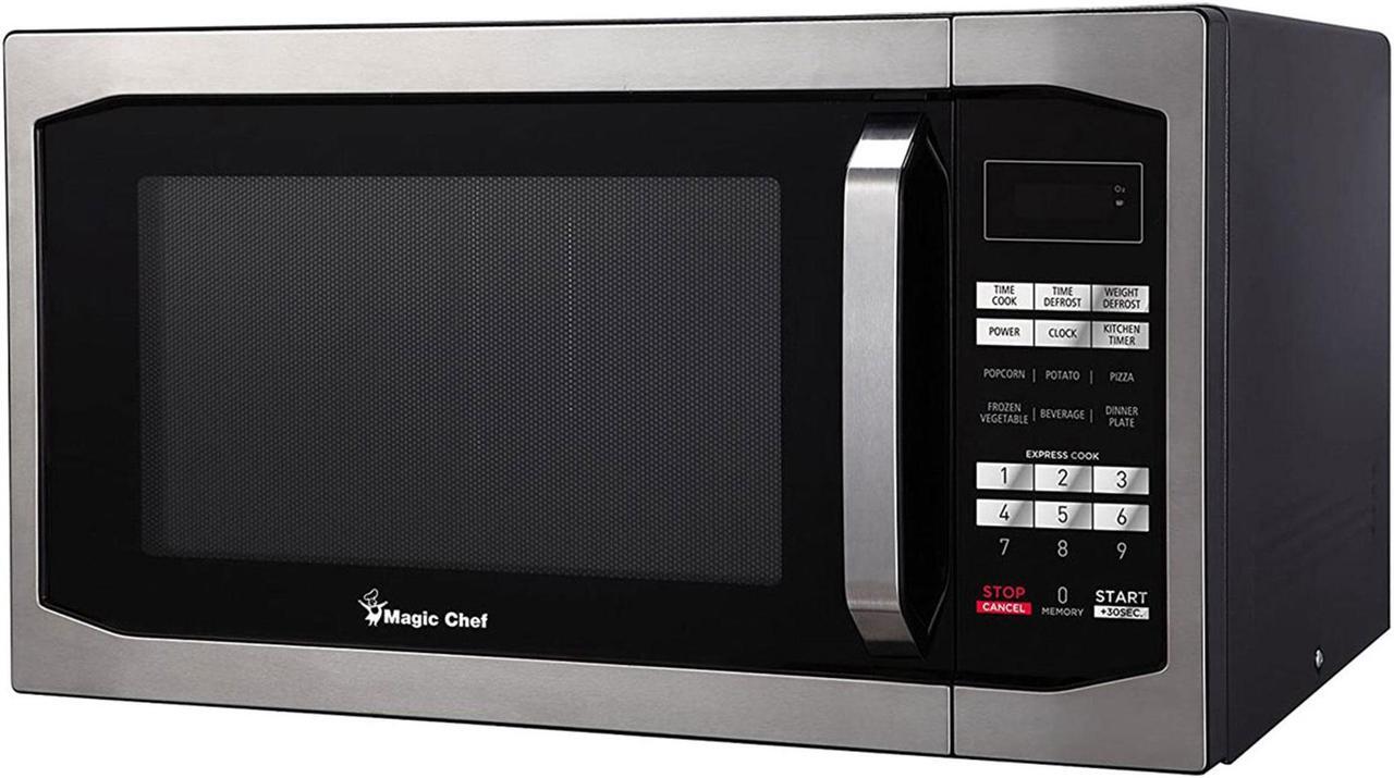 Alt view image 11 of 17 - Magic Chef MCM1611ST 1100 Watt 1.6 Cubic Feet Digital Microwave, Stainless Steel