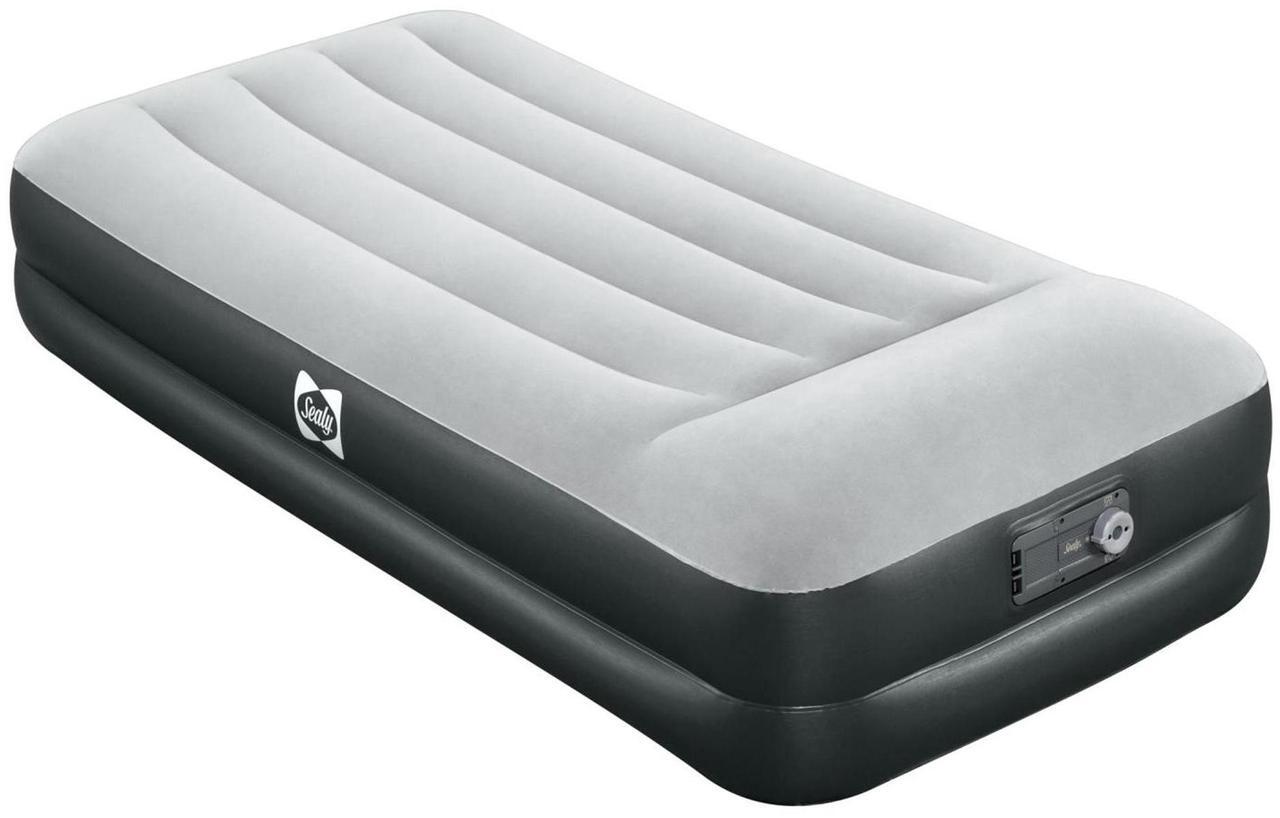 Main image of SereneLife Full Size Inflatable Premium Airbed Flocked Mattress w/ Internal Pump