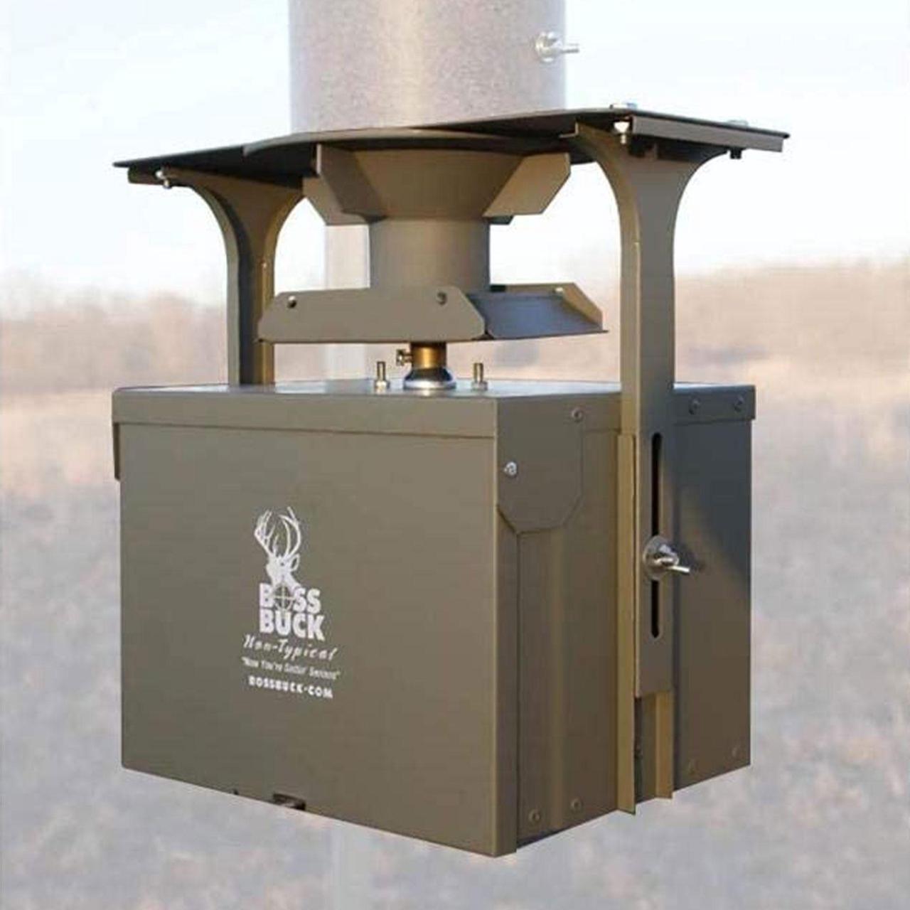 Alt view image 4 of 15 - Boss Buck BB-1.5BB 12V High Torque Motor Hunting Game Feeder Kit w/ Timer Holder