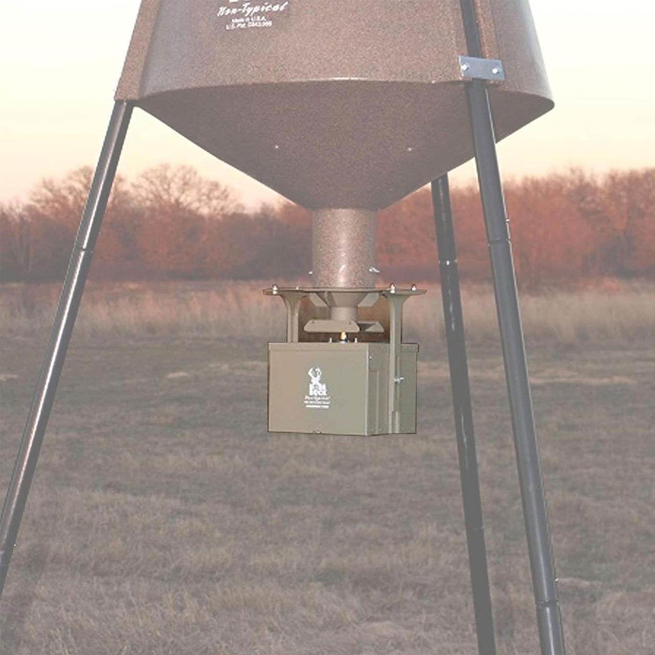 Alt view image 6 of 15 - Boss Buck BB-1.5BB 12V High Torque Motor Hunting Game Feeder Kit w/ Timer Holder