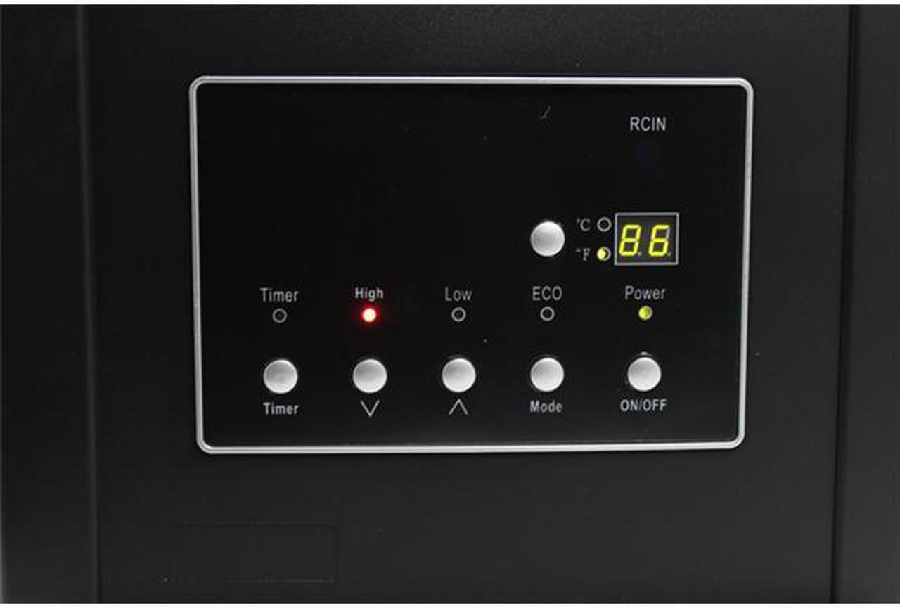 Alt view image 2 of 7 - LifeSmart LS-4P1500-HOM 1500W LED Portable Infrared Heater