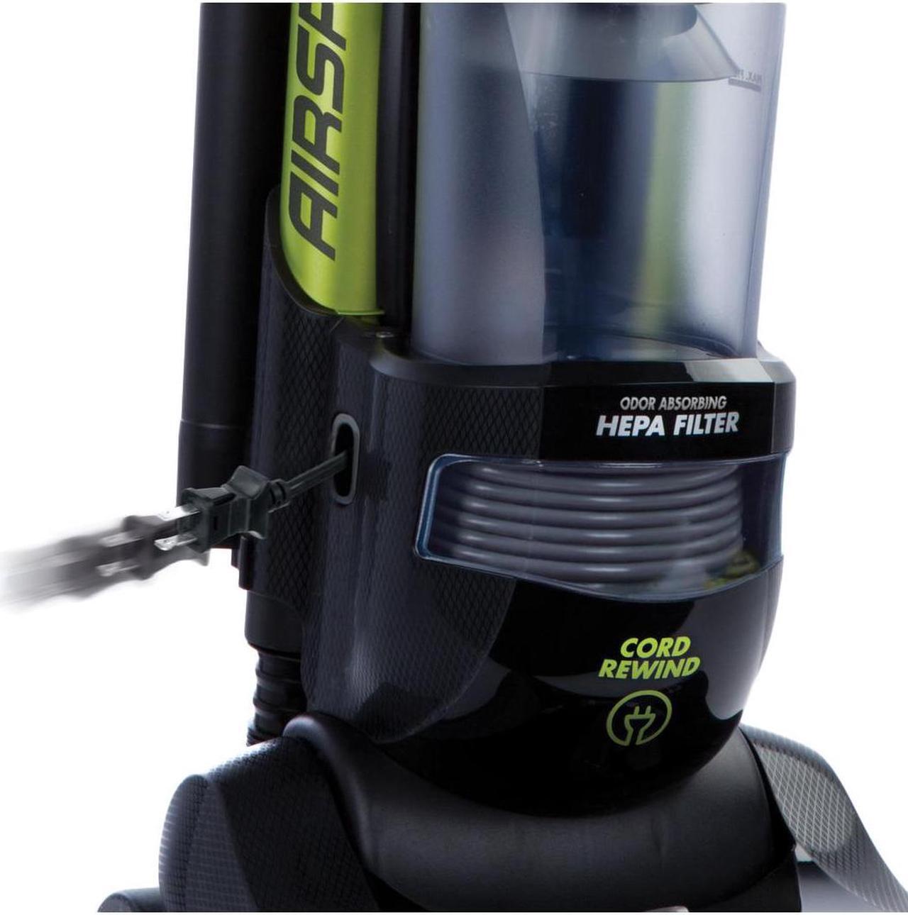 Alt view image 4 of 7 - EUREKA AS1092A AirSpeed Pro All Surface Rewind Bagless Upright Vacuum Green