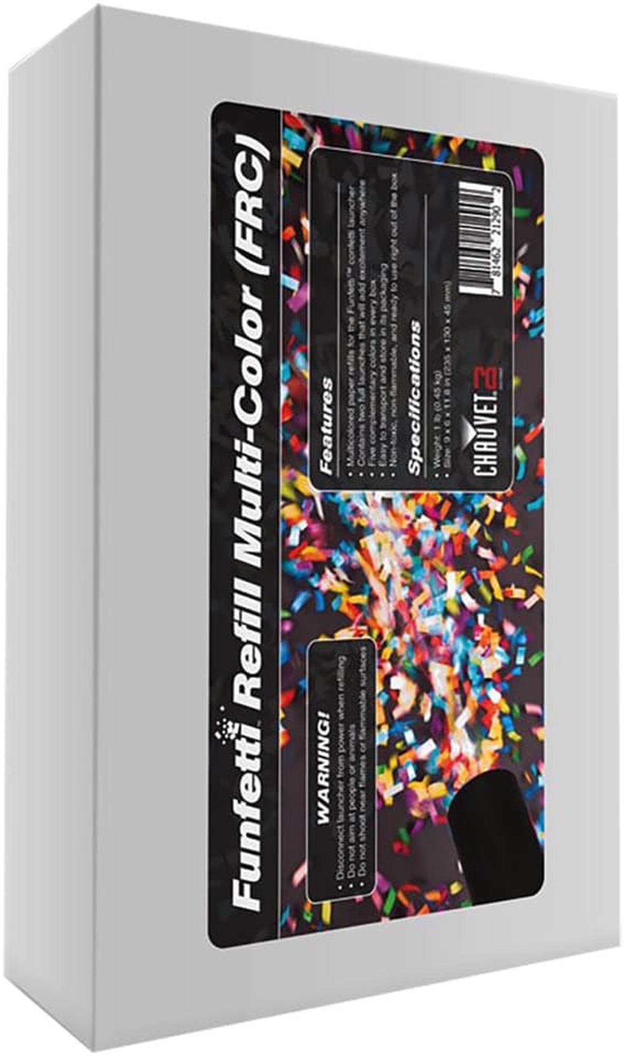 Alt view image 3 of 7 - Chauvet DJ Funfetti Shot Launcher 5 Color Multicolor Confetti Paper Refill | FRC