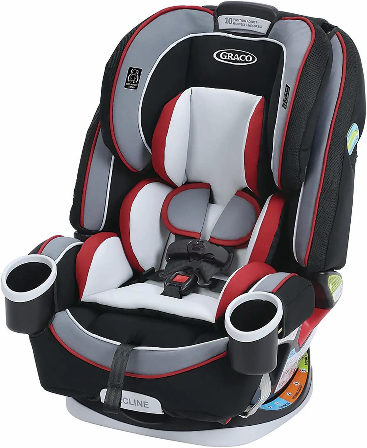 Alt view image 6 of 10 - Graco 4Ever All in One Car Seat Cougar All in 1 Car Seat