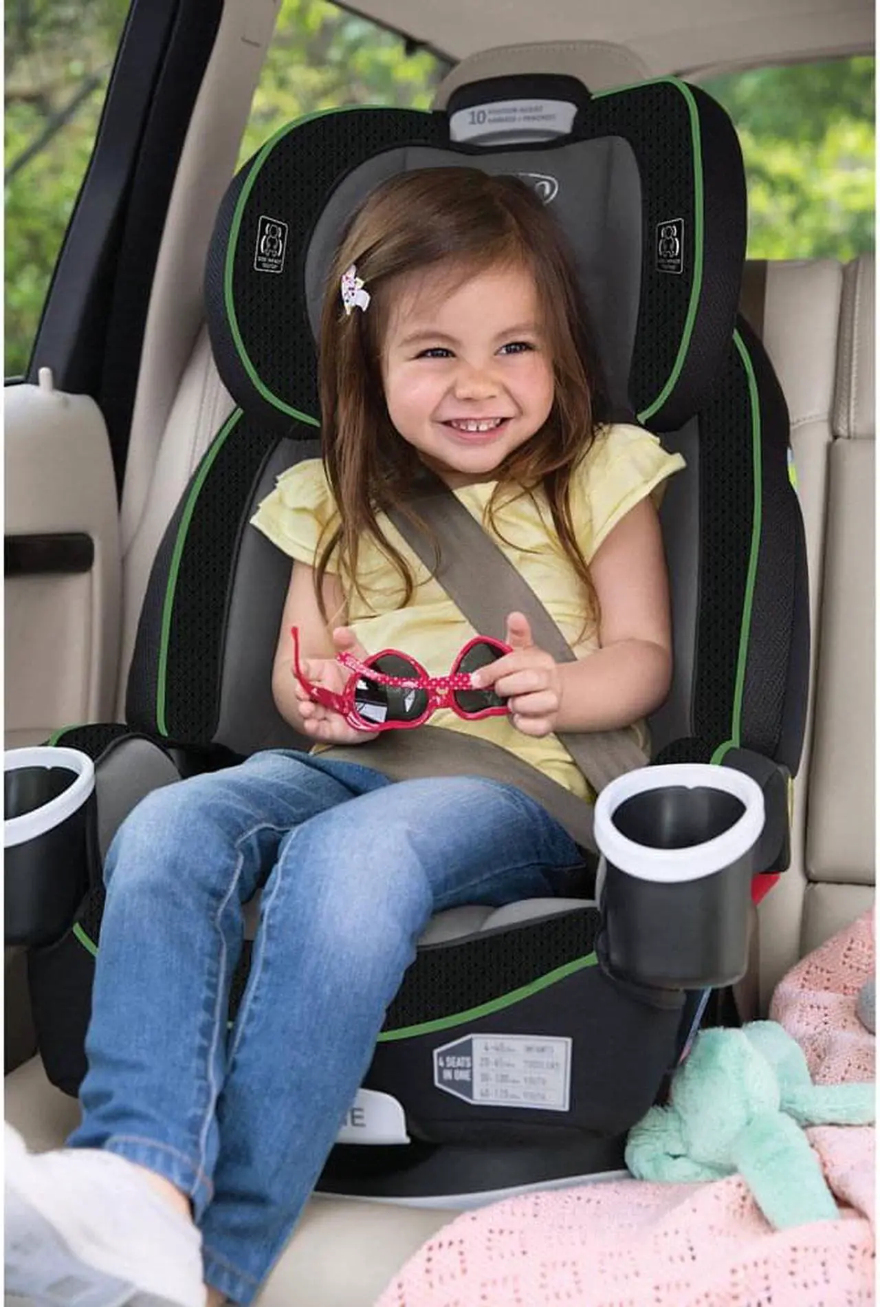 Alt view image 9 of 10 - Graco 4Ever All in One Car Seat Cougar All in 1 Car Seat