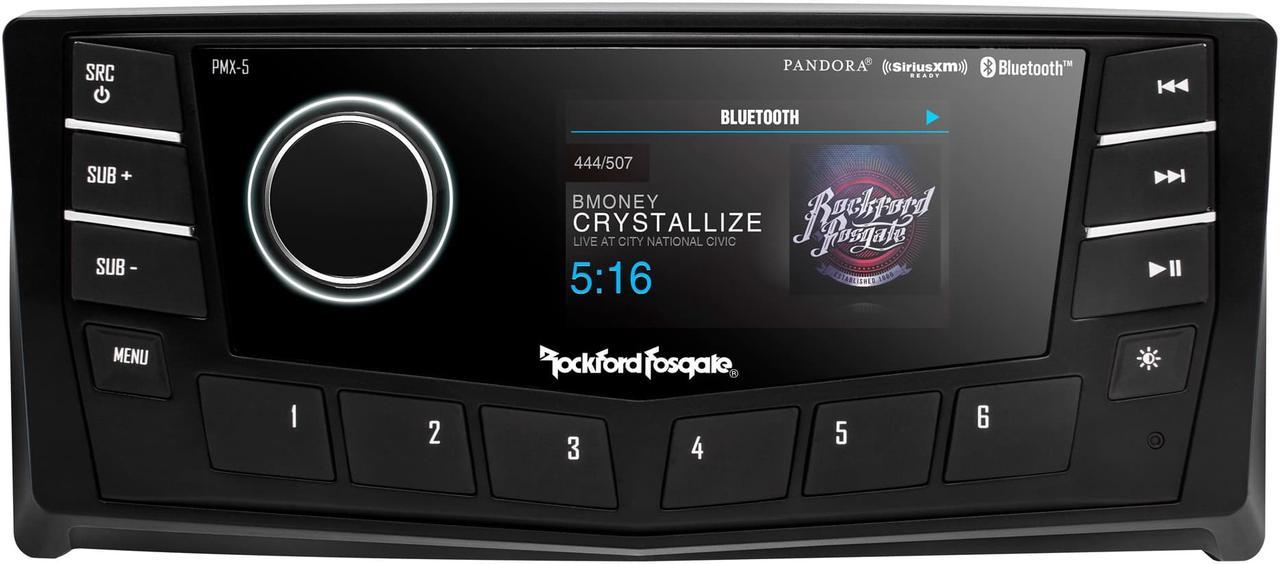 Rockford Fosgate PMX-5CAN Punch Marine ATV Boat Satellite Digital Media Receiver