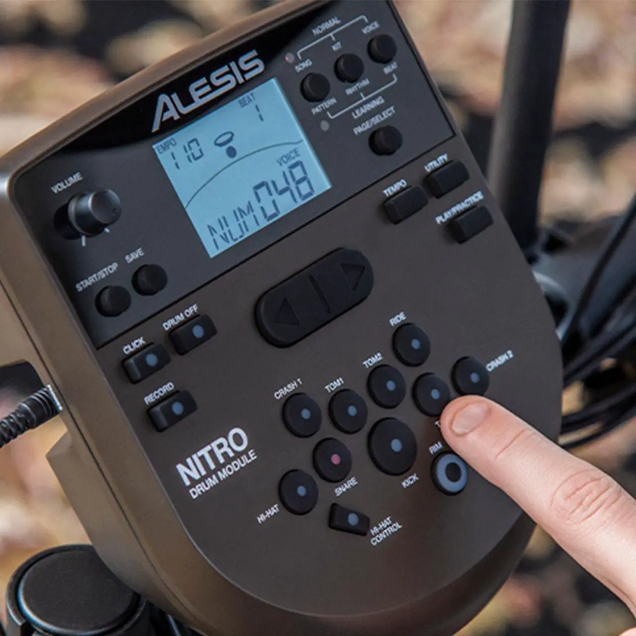 Alt view image 5 of 20 - Alesis Nitro Mesh 8-Piece Electronic Drum Set
