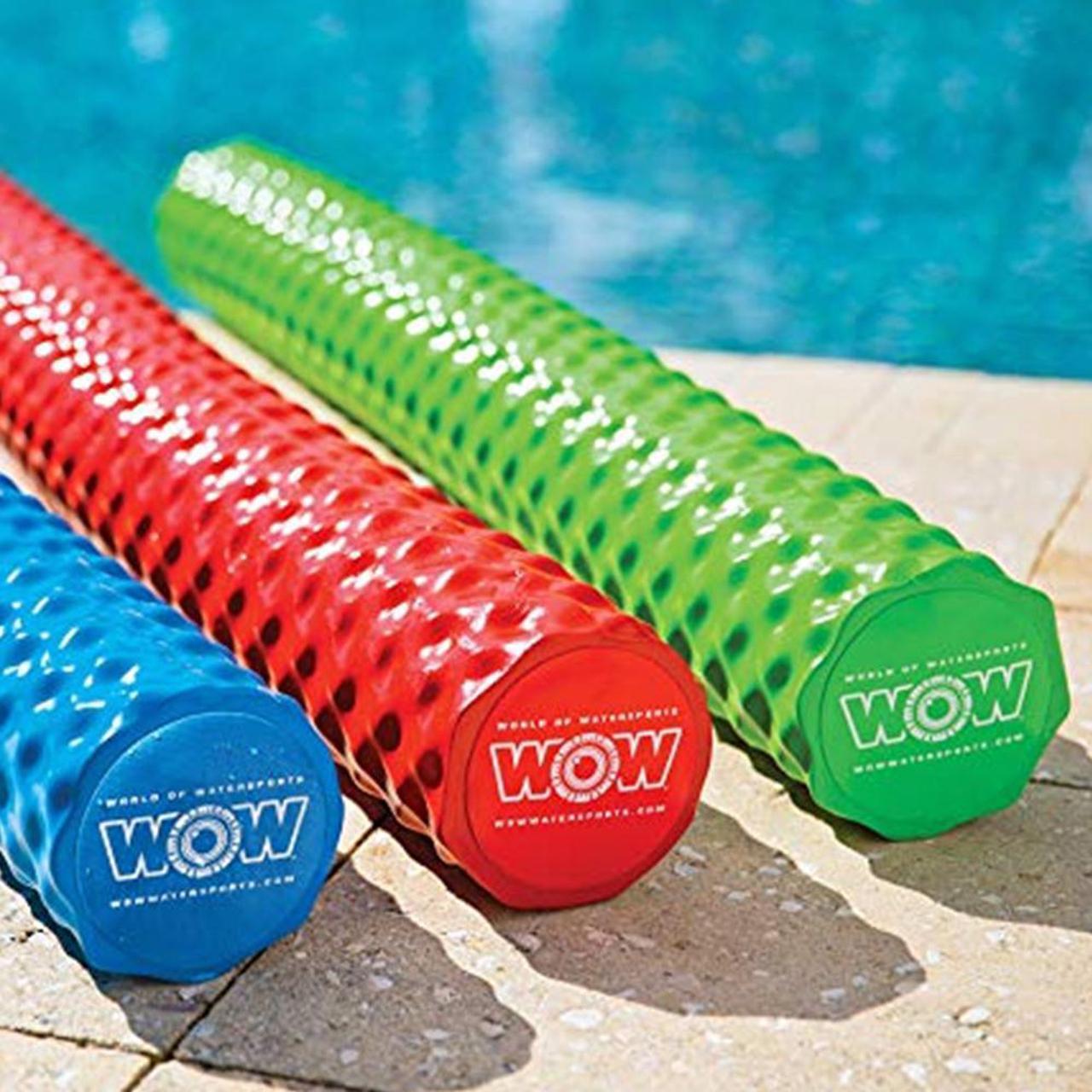 Alt view image 2 of 3 - WOW Watersports First Class Soft Dipped Foam Ribbed Texture Pool Noodle, Green