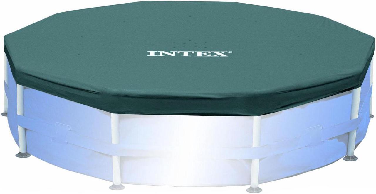 Intex 28032E 15 Foot Round Above Ground Swimming Pool Cover, (Pool Cover Only)