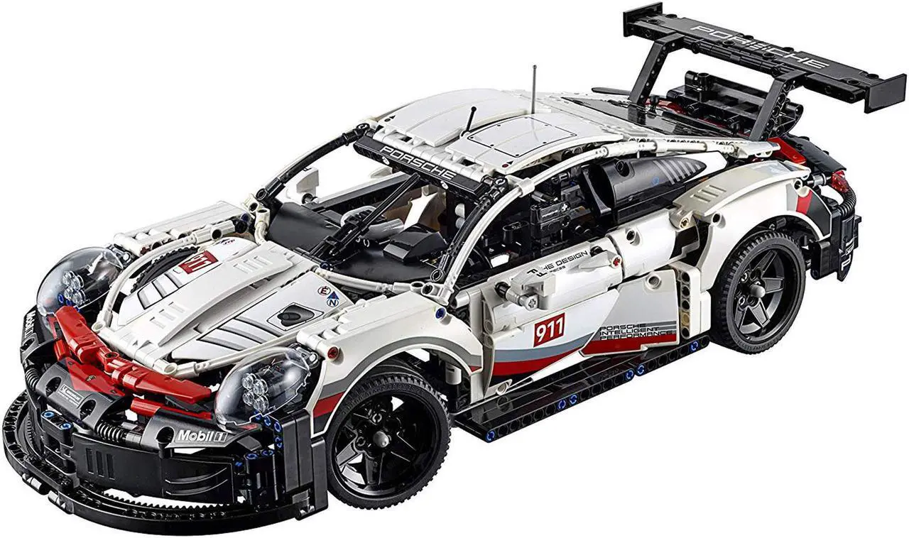 Alt view image 3 of 15 - LEGO Technic Porsche 911 RSR 42096 Building Kit , New 2019 (1580 Piece)