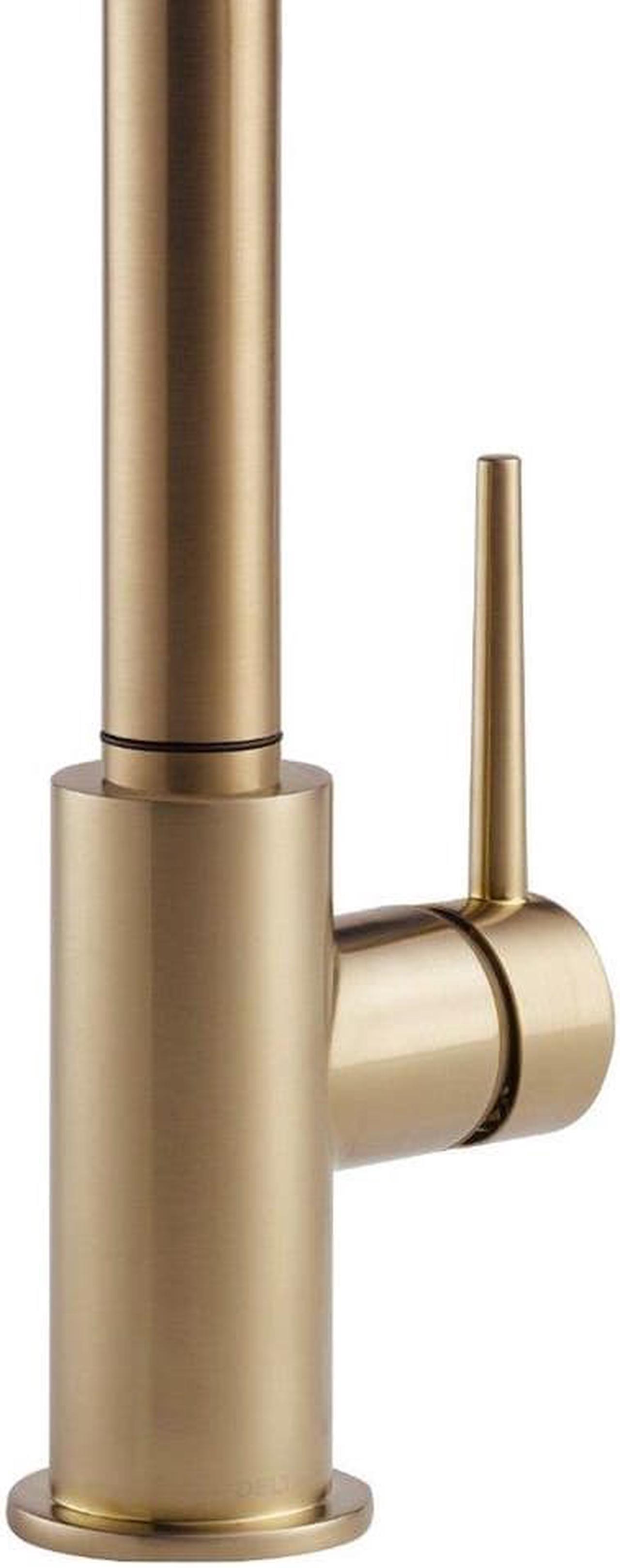 Alt view image 7 of 8 - Delta Single Pull Handle Kitchen Sink Faucet Tap, Champagne Bronze 9159-CZ-DST