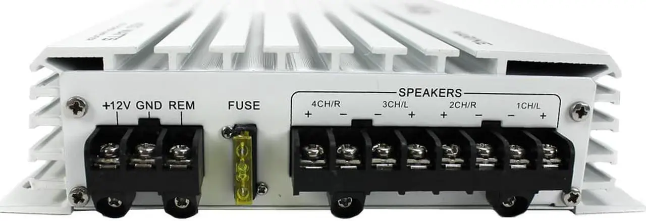 Alt view image 4 of 11 - Pyle Hydra Plmra400 Marine Amplifier - 400 W Pmpo - 4 Channel