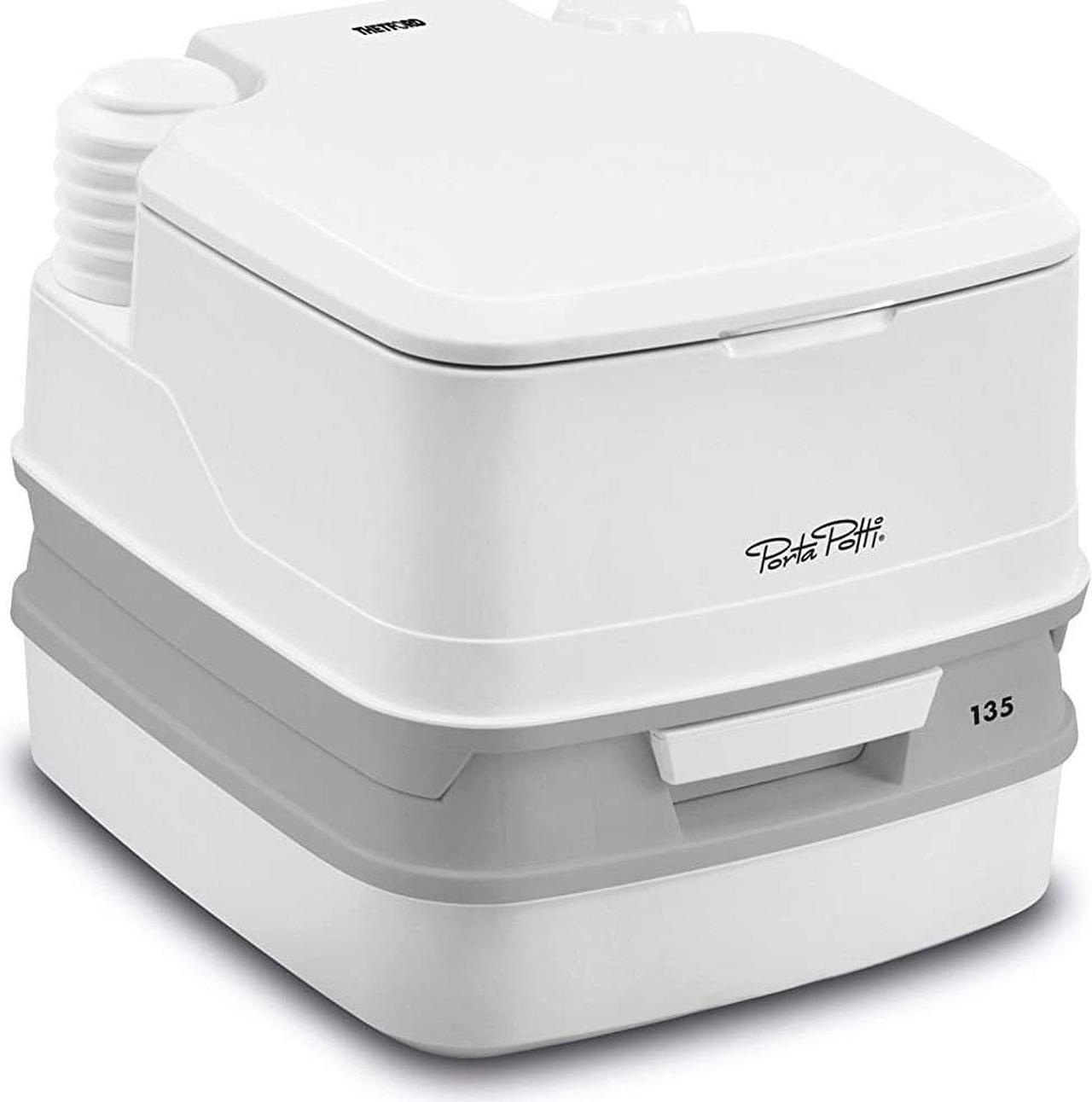 Alt view image 2 of 8 - Thetford 92860 135 2.6 Gallon Porta Potti with Rotating Pour Spout, White
