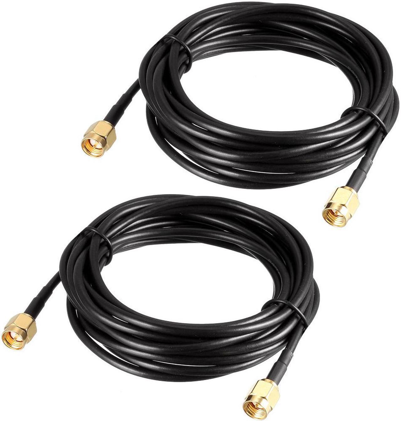 RG316 Coax Cable MCX Male to F Female RF Coaxial Cable 0.5-feet