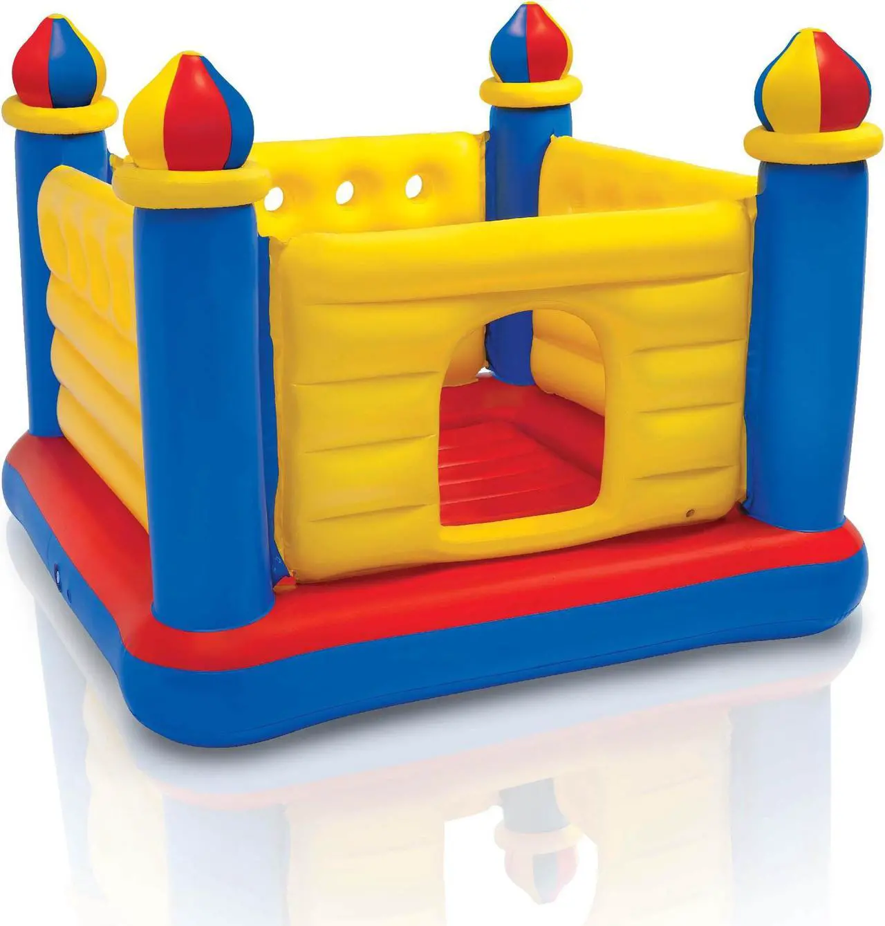 Alt view image 3 of 15 - Intex Inflatable Colorful Jump-O-Lene Castle Bounce House, for 2 Kids Ages 3-6