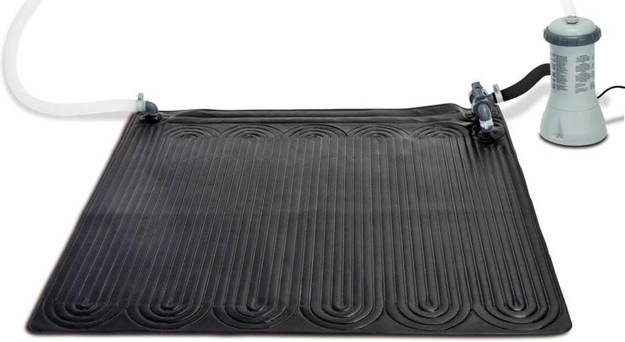 Intex Solar Water Heater Mat for 8,000 Gallon Above Ground Swimming Pool, Black