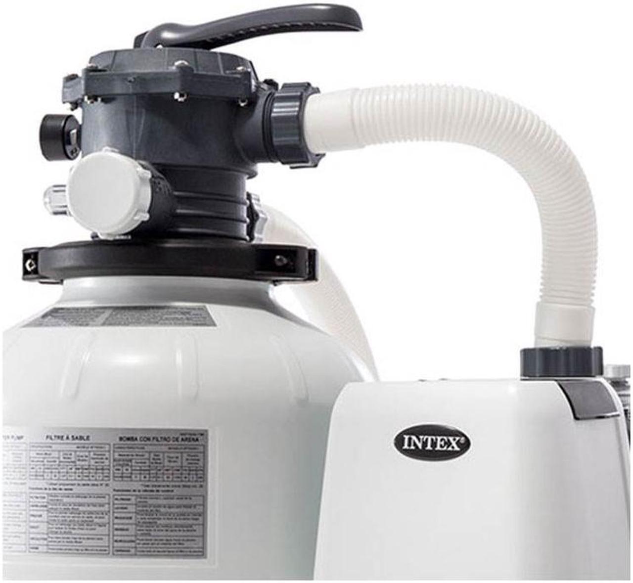 Alt view image 3 of 18 - Intex 26647EG 2800 GPH Above Ground Pool Sand Filter Pump with Automatic Timer