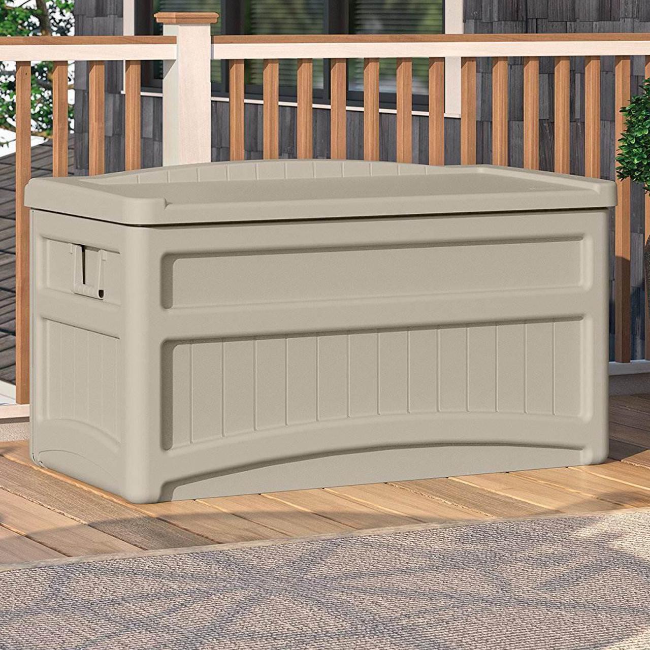 Alt view image 14 of 20 - Suncast Corporation DB7500 73 Gallon Taupe Deck Box