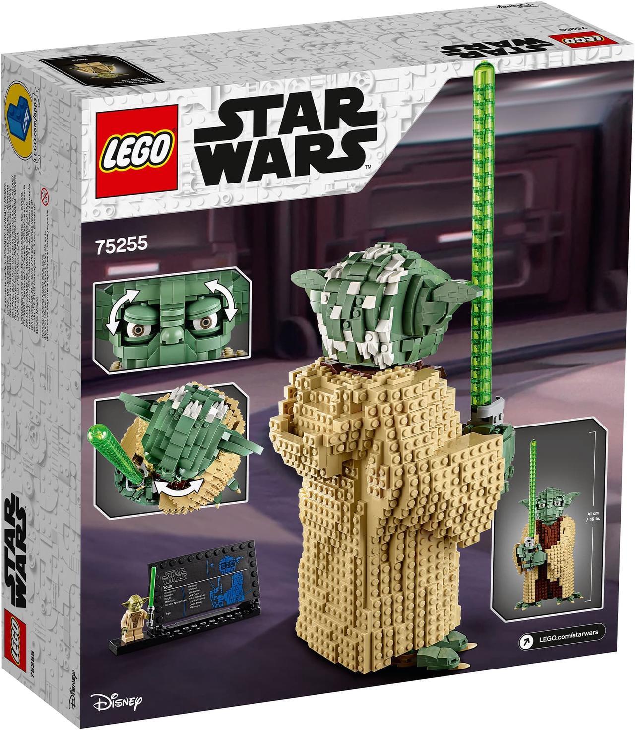 Alt view image 3 of 12 - LEGO Star Wars 75255 Yoda Building Model and Collectible Minifigure, 1771 Pieces