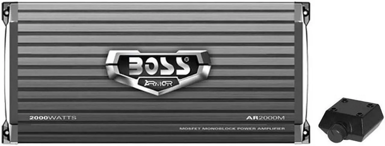 Alt view image 10 of 20 - Boss Armor AR2000M 2000 Watt Monoblock A/B Amplifier Car Audio Amp & Bass Remote