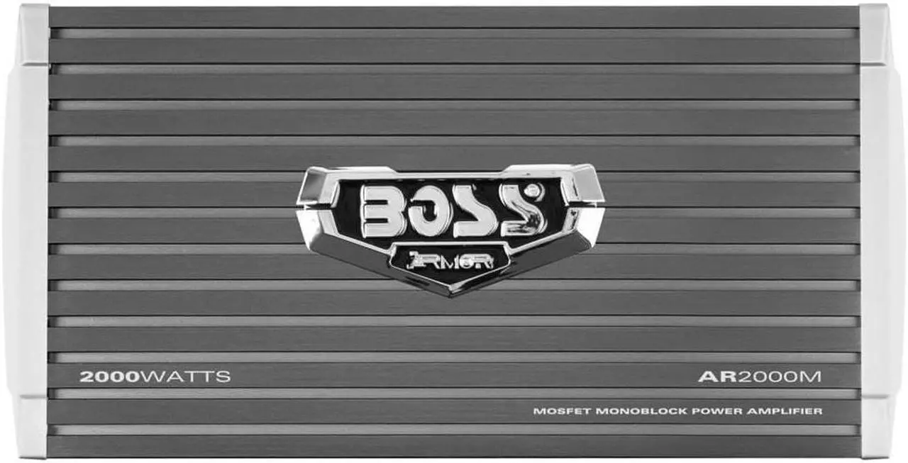 Alt view image 16 of 20 - Boss Armor AR2000M 2000 Watt Monoblock A/B Amplifier Car Audio Amp & Bass Remote